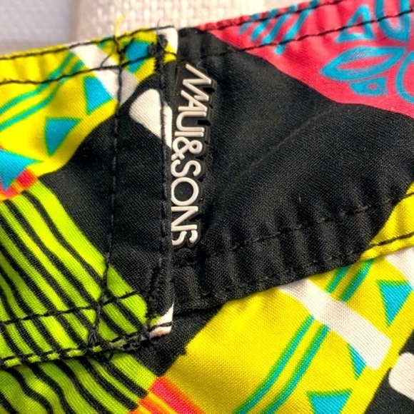 Men’s Maui And Sons Swimtrunks/Boardshorts Size 34 - Picture 4 of 10